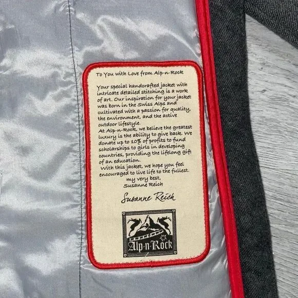 ALP N ROCK Chamonix Down Bomber Ski Jacket Women’s XS/1 Hoodie Full Zip Outdoors - Picture 6 of 16